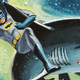 Illustration for article titled The Dark Knight rides a shark in bondage-crazy 1960s Batman art